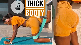BEST EXERCISES To Grow THICK BOOTY In 15 Mins~RESISTANCE BAND Booty Workout You Need.