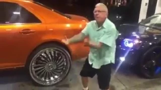 OLD HEAD TURNS UP AT A GAS STATION DOPE RIDE!