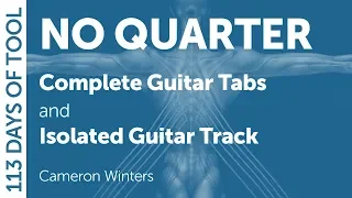 Tool - No Quarter - Guitar Cover / Tabs / Isolated Guitar