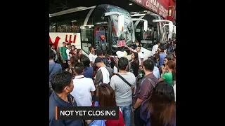 Provincial bus terminals not to be closed on June 1