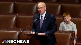 Watch: Congressman’s son makes faces during his dad’s speech on House floor