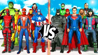 THE AVENGERS MARVEL COMICS VS JUSTICE LEAGUE DC COMICS REMAKE