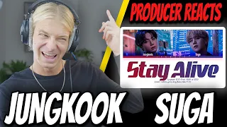 Producer Reacts to BTS Jungkook - Stay Alive (Prod. SUGA) [CHAKHO OST]