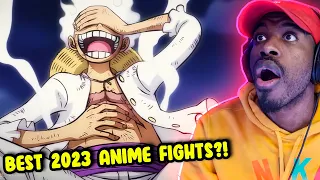 Reacting to Top 10 Anime Fights Of 2023