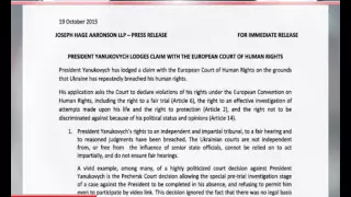 Віктор Янукович позивається проти України до Європейського суду з прав людини