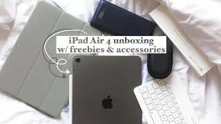 ipad air 4 space gray unboxing + accessories (shopee) | philippines