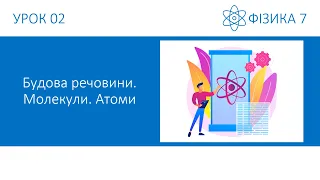 Фізика 7. Урок №2. Будова речовини. Молекули. Атоми. Презентація для 7 класу