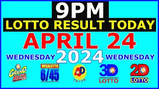 Lotto Result Today 9pm April 24 2024 (PCSO)