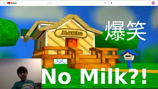 Len reacts - Mario goes to the fridge to get a glass of Milk (爆笑)