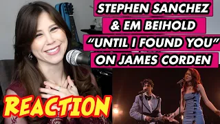 Stephen Sanchez with Em Beihold: Until I Found You on James Corden | REACTION