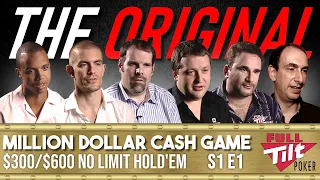 MILLION DOLLAR CASH GAME $300/$600 HIGH STAKES (Phil Ivey, Gus Hansen, Tony G) S1E1