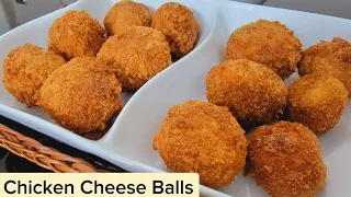 Chicken Cheese Balls Recipe | Easy Cheesy Snack | Ramadan Special | Cheese Balls By Mek Kitchen