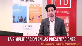 Webinar "La simplificación en las presentaciones" - Diego Marqueta - LIDlearning