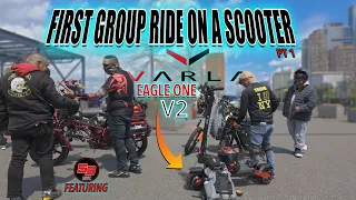 First Group Ride On A Scooter & We Pick NYC! | Varla Eagle One V2 | S3Crew | Pt 1