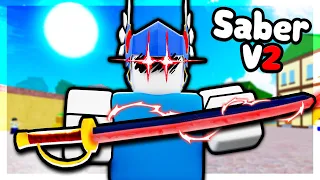 Legendary SABER V2 Sword has The BEST UPGRADE (Blox Fruits)