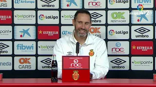 Press conference Vicente Moreno RCD Mallorca vs UD Las Palmas (2-2)