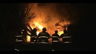 Fully Involved Garage Fire At 26th And Monroe In Gary Indiana