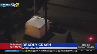 Person killed in car crash in South LA
