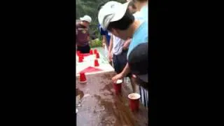 Closest Full Beer Flip Cup Game Ever