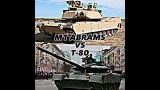 M1 ABRAMS🇺🇸 VS T80🇷🇺 #subscribe #viral #edit #nato #t80 #m1abrams #abrams #abramstank