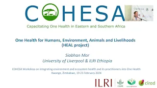 One Health for Humans, Environment, Animals and Livelihoods (HEAL project)