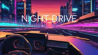 NIGHT DRIVE - Synthwave, Retrowave Mix  -