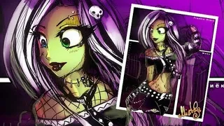 [Рисовалки с Мийкой] Рисуем Frankie Stein из Monster High (перезалив Миёк)