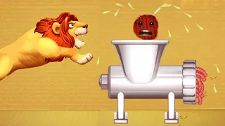 Lion King vs Meat Grinder Buddy Barbecue | Kick Th Buddy