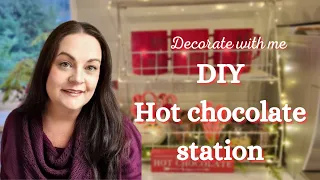 DIY Christmas Hot chocolate station 2023 | Hot cocoa station inspiration | decorate with me