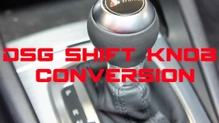 VW & Audi side facing to forward facing button shift knob conversion