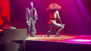 Omah Lay Dancing with a Female Fan On Stage At His Amsterdam Concert