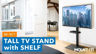 Height Adjustable TV Stand with Shelf | MI-1877 (Features)