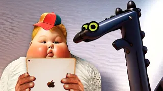 iPad Kids with Toothless be like