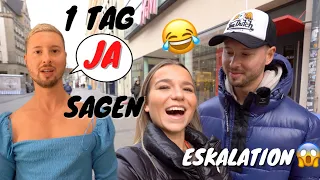 JONATHAN MUSS 1 TAG JA SAGEN😱(ESKALIERT😂) Jonathan und Alina