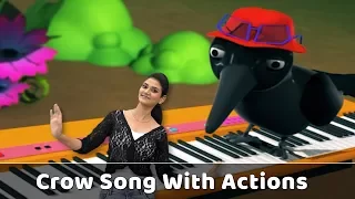 Crow Song For Babies | Crow Action Song | Crow Rhyme With Actions | Bird Songs For Kids