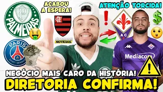 PARA TUDO! NEGÓCIO MAIS CARO DA HISTÓRIA DO PALMEIRAS! A. CABRAL SURPREENDEU NESSA! NOVIDADES HJ E+