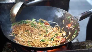 Chinese Street Food - Best Shanghai Fried Noodles Chow mein 炒麵 Awesome Wok Technique China#12