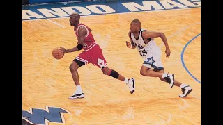 RARE Alternate Angle Footage of Nick Anderson's Famous Steal from #45 Michael Jordan in 1995