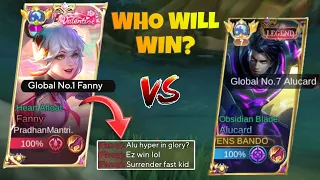 ALUCARD VS TOP GLOBAL FANNY 4,000 MATCHES IN RANK GAME! | INTENSE MATCH | WHO WILL WIN!? | MLBB