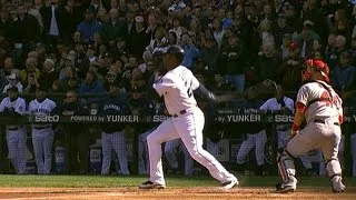 Griffey singles in his first at-bat back with Mariners