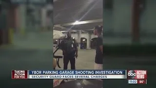 Tampa security guard arrested after confrontation in parking garage, fires at men