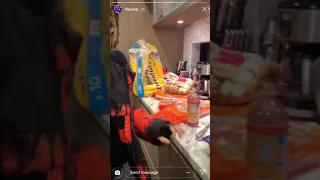 Lil pump spills his lean