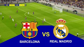 FC Barcelona vs Real Madrid CF | El Clasico LaLiga Full Match All Goals eFootball Gameplay PC