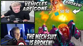 Streamers FREAK OUT After Using The NEW "Brute" MECH SUIT For The FIRST Time! Vehicles VAULTED!