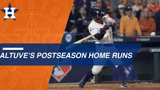 Jose Altuve's 2017 postseason home runs
