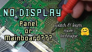 how to repair a led tv, no display w/backlight and sound...