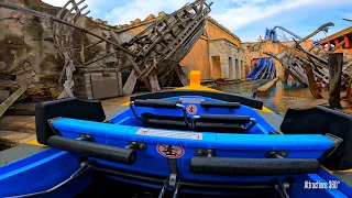[4K] Poseidon Water Roller Coaster | Europa Park 2021 | Mack Rides