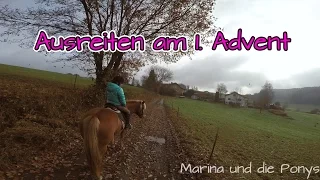 Ausritt am 1. Adventwochenende | fast Unfall :D | Geschwisterliebe | Marina und die Ponys