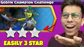 easiest way to 3 star GOBLIN CHAMPION challenge (Clash of Clans)