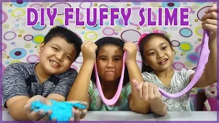 DIY Fluffy Slime - Noisy Kids Making Fluffy Slime!